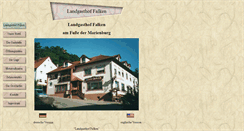 Desktop Screenshot of gasthof-falken.de