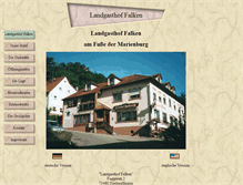 Tablet Screenshot of gasthof-falken.de